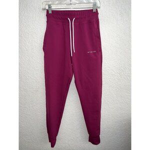 𝅺nvgtn Joggers Wine Color Size Small High Rise Pockets NWOTS (O)